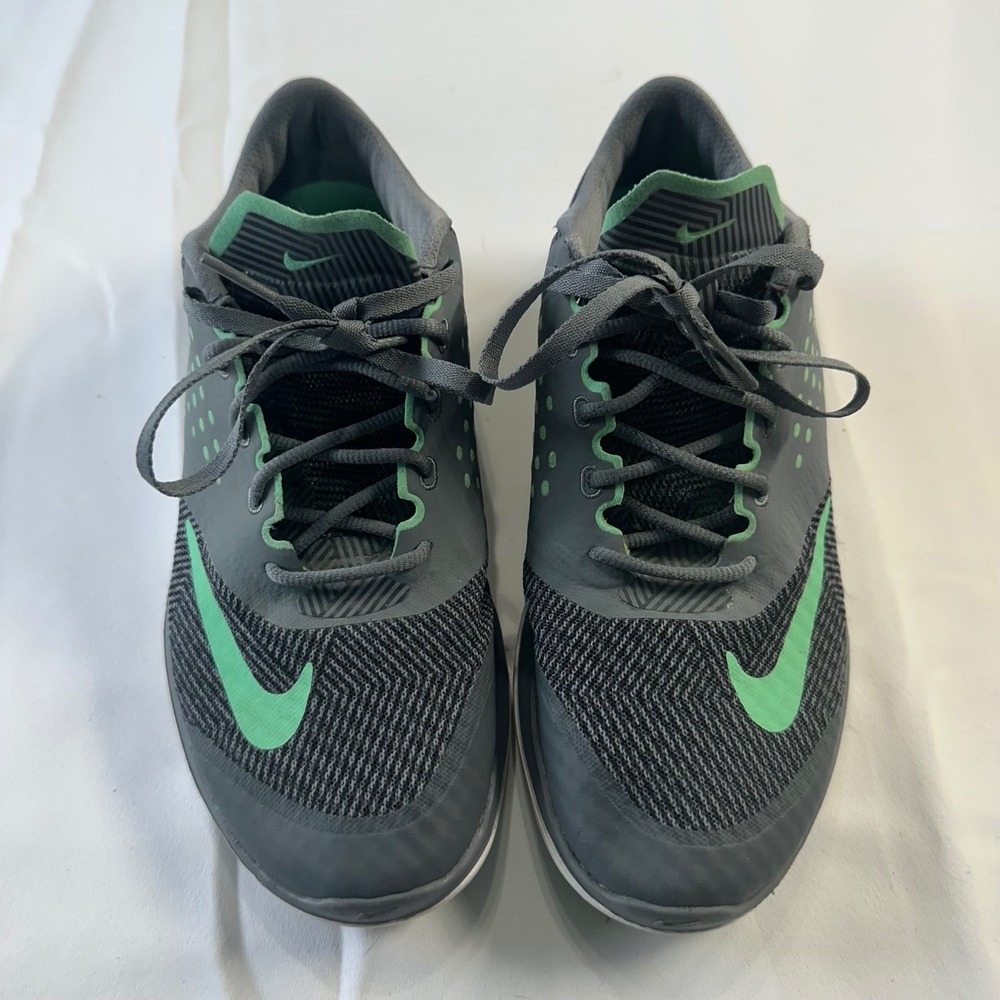 Nike FS Lite Run 2 Womens Grey Green Running Shoes 685266-004